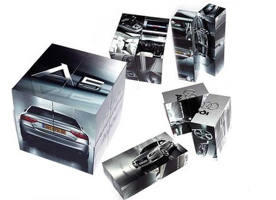 客板魔方 5.5CM三階旋轉PP材料廣告魔方，打造專屬品牌印記